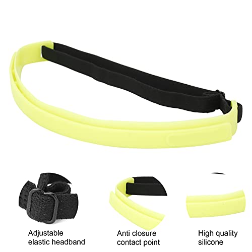 Sporthoofdbanden Ademende Elastische Siliconen Zweetband Elastische Hoofdbanden voor Gidszweet Bij Het Hardlopen Yoga Fietsen Oefening(Geel) - Image 7