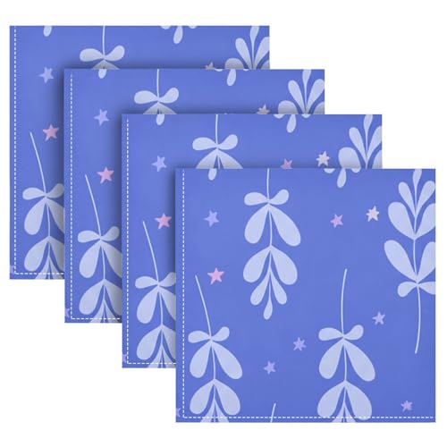 Servilletas de Tela con Patrón Azul y Púrpura, Set de 6 miniatura 5
