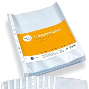 Perfect Line 200 Prospekthüllen DIN-A4