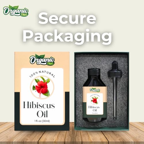 Image of Organic Zing Hibiscus (Rosa sinensis) Oil | Pure & Natural Essential Oil for Skincare, Hair Care & Massage- 30ml /1.01fl oz