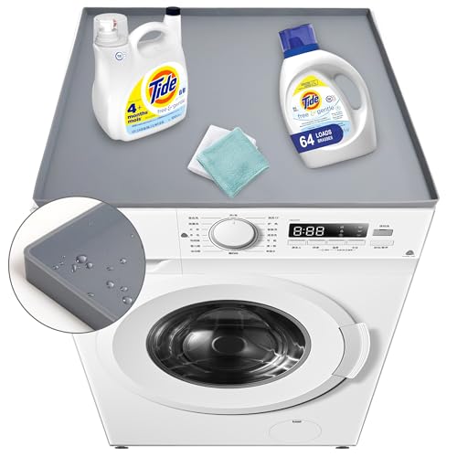 V14-washing machine mat light gray, easy to clean and wash, light grey