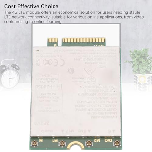 Módulo 4G LTE Tarjeta de Red, L860 GL 16 DW5823E ESIM NGFF M.2 con velocidad de internet de 1Gbps para Latitude 3440 3540 7440, Tarjeta de Red 4G LTE para Precision 3480 3581, Banda múltiple miniatura 4