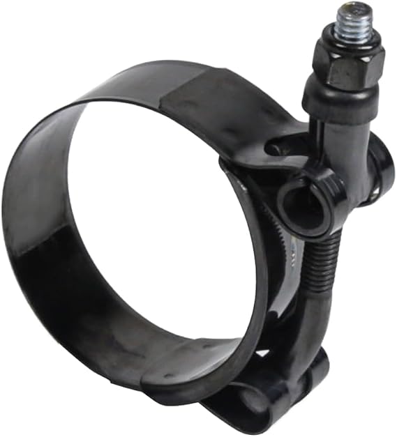Kyostar 1.75 T-Bolt Hose Clamp Adjustable Stainless Steel Clamp Black (Electrophoresis) Diameter Ranger for 1.75 (45mm -53mm)