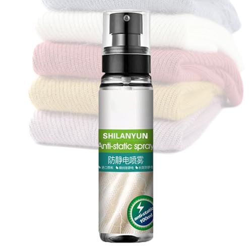 Genérico Spray Antiestático,100ml Instantáneo y Duradero para el Hogar | Spray Antiestático para Ropa,para Ropa Sofá Muebles Coche Limpieza De Mascotas Desempolvado Oficinas Viaje Y Secado