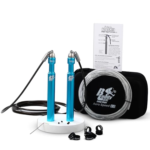 Buddy Lee Aero Speed Jump Rope 2.0 Upgraded Version with Sonic Rocket Speed Swivel Bearing...