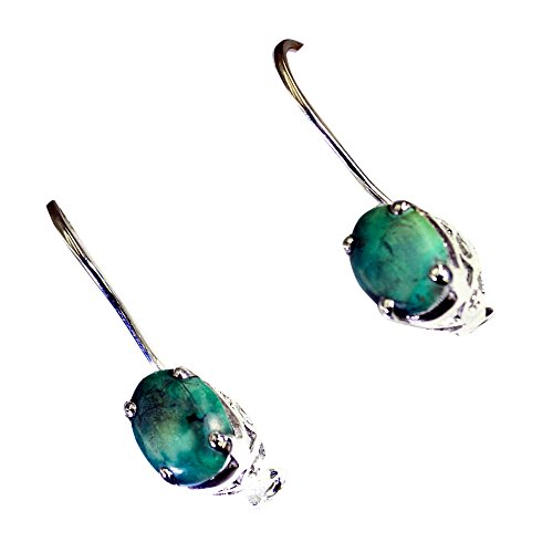Boucles d'oreilles argent sterling et pierre de naissance décembre haut de gamme