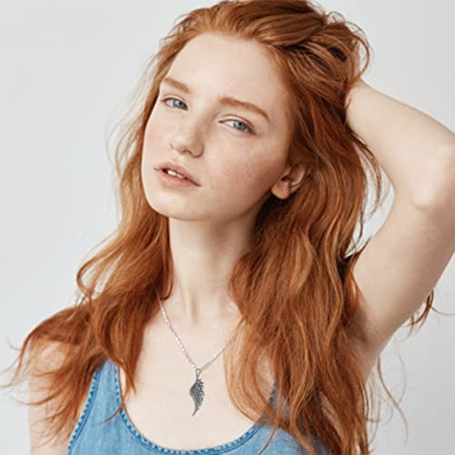 Loove Angel Wing Necklace For Women Sterling Silver Guardian Angel Necklace Wing Pendant Charm Angel Jewelry Women Girls #TOP5