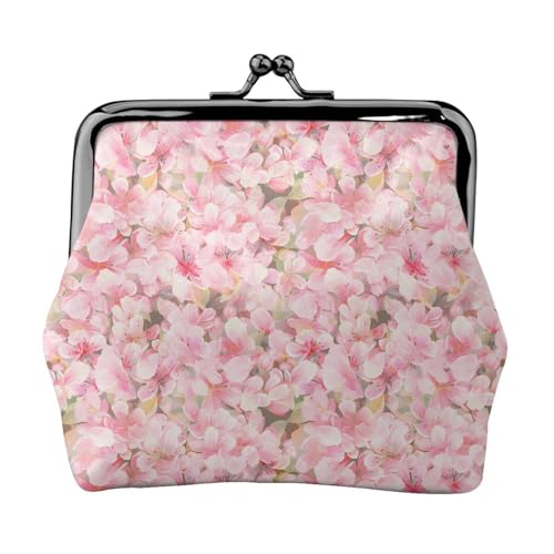 財布 がま口 財布 小さい レディース 桃の花 かわいい 小さい コインケース ミニサイズ コンパクト 革 KHIY037