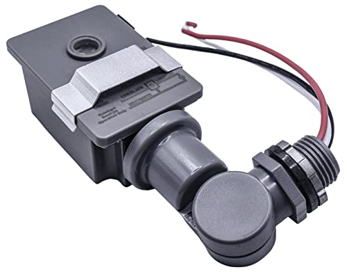 Hqrp Photocell Thermal Type Light Sensor Stem And Swivel Mount Dusk To Dawn Hardwired Switch Photoelectric Control For Barn Lights Outdoor, Back Yard Lightening, Outdoor Lighting, Etc. #TOP7