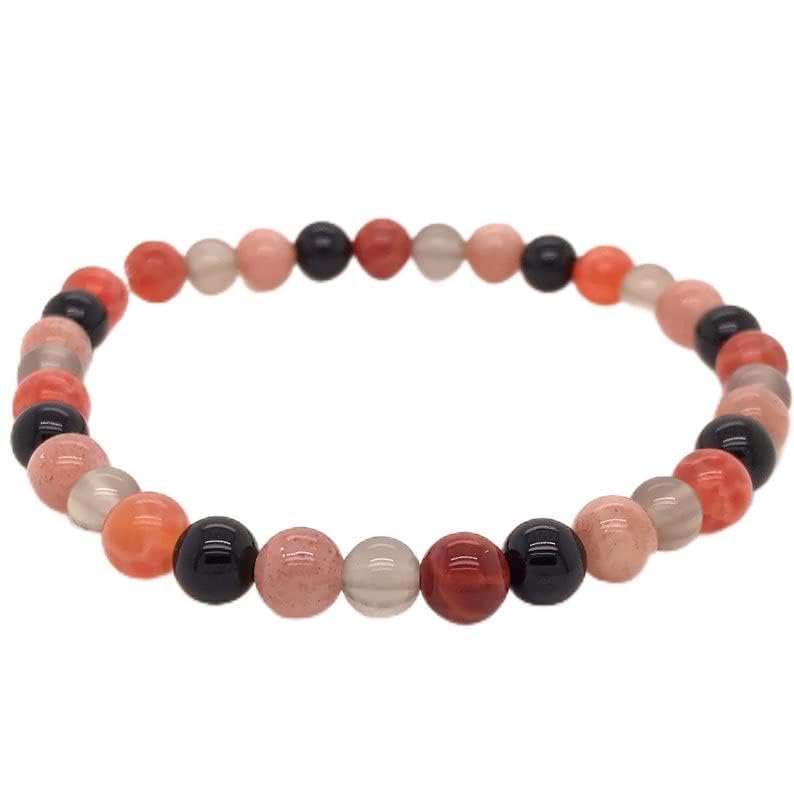 Bracelet de méditation et protection en tourmaline noire et pierre de lune