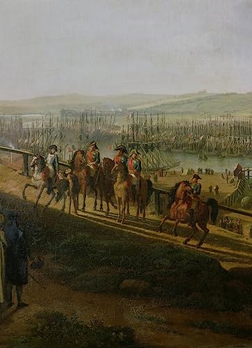 Pintura al óleo de Napoleón en Boulogne por Jean Francois Hue para decoración, 60x90cm