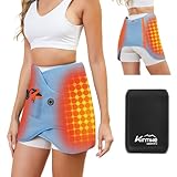 Dual Hip Heating Pad for Hip Support Brace,12V Heated Hip Wrap with 15000mAh Battery and Hot Cold Modes for Double HIPS,Back&Abdomen,Thighs,Shoulders,Portable Electric Heat Pad Belt for Women Men