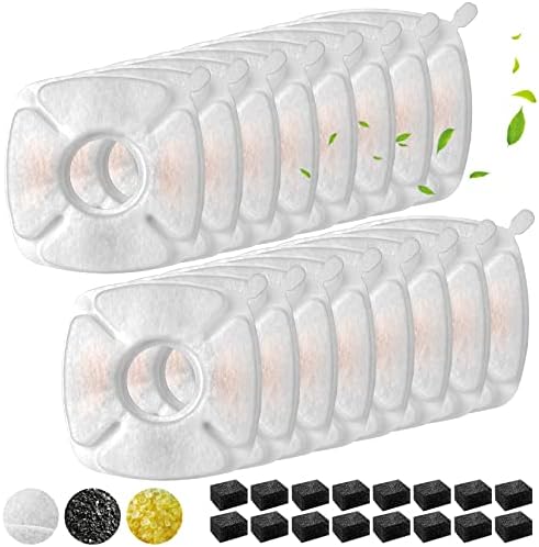 Dairzitv Cat Water Foutain Filters Pre-Filter Sponges Replacement for Veken 95oz/2.8L Automatic Pet Fountain Cat Water Fountain Dog Water Dispenser