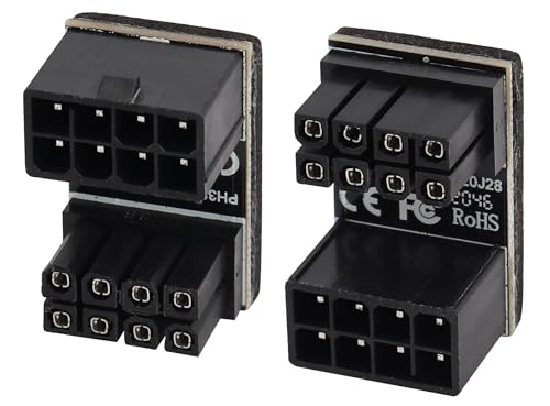 Adaptador de conector PCIe 8 Pin hembra a macho 2 unidades miniatura 1