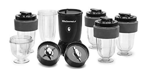 image for Elite Gourmet EPB-1800A# 17-Piece Personal Drink Mixer Blender, Sports