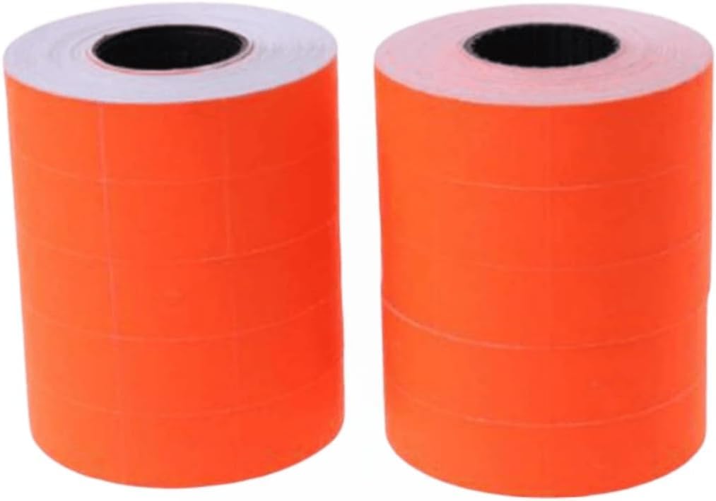 Étiquettes pour pistolet de prix, 2 lignes, étiquettes en papier pour pistolets de prix et de date, compatibles avec différents pistolets de prix
