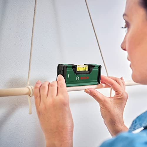 Bosch Spirit Level 12 cm (Compact Mini Level; Precise Alignment with Fluorescent Bubble for Horiziontal Reading; Aluminum Body, Softgrip Bumpers; V-Groove) 4 Bosch Spirit Level 12 cm (Compact Mini Level; Precise Alignment with Fluorescent Bubble for Horiziontal Reading; Aluminum Body, Softgrip Bumpers; V-Groove) - Image 4