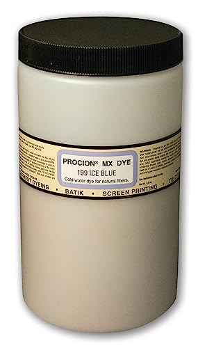Jacquard Procion Mx Dye - Undisputed King of Tie Dye Powder - Ice Blue - 1 Lb - Cold Water Fiber Reactive Dye Made in USA