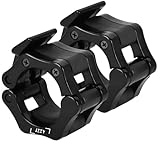 IZZY Abrazaderas para Barra Olímpica 50 mm – Cierres Reforzados de Seguridad para Pesas, Powerlifting y Cross Training