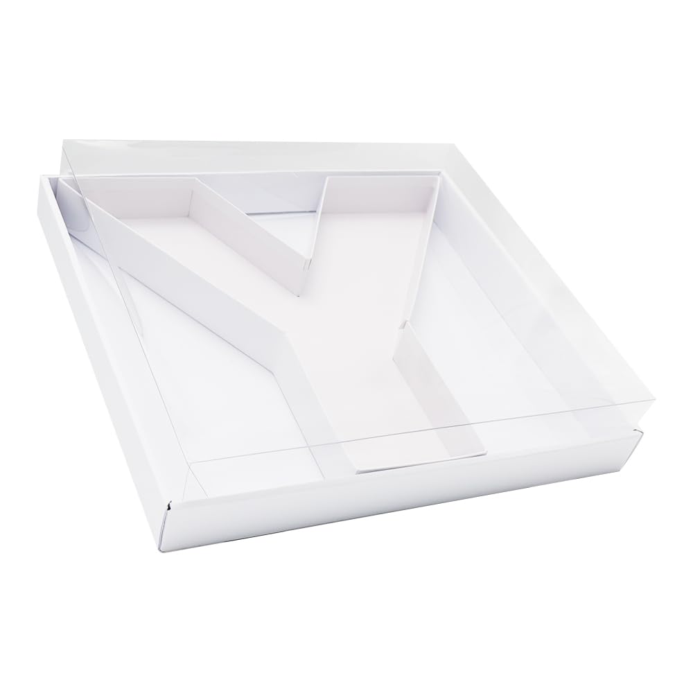 Set 10 scatole per dolci avana h 8 cm coperchio trasparente