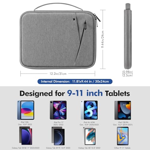 Image of MoKo 9-11 Inch Tablet Sleeve Carry Case Padded Protective Bag with Handle