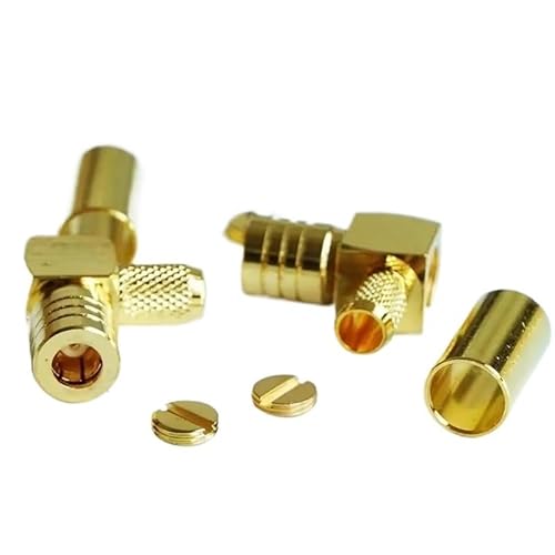 SMB ���X�X�g���[�g�E�B���h�E���� RG58 RG142 RG223 RG400 �P�[�u�� 50 �� �����p R*/F �R�l�N�^�A�_�v�^�X�R�P�b�g(90 Degree,5 Pcs)