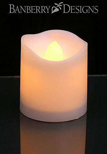 image for BANBERRY DESIGNS LED White Votive Candles - Set of 96 Battery Operated