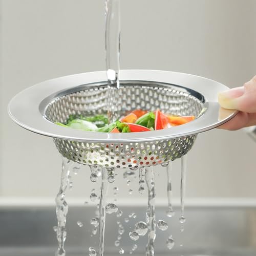 Colador para fregadero de cocina, acero inoxidable, 4.5 in diámetro miniatura 6