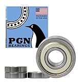 PGN - 6000-ZZ Shielded Ball Bearing - 10x26x8 - Lubricated - Chrome Steel (4 PCS)
