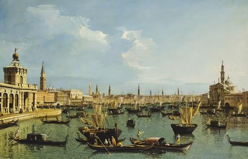 Cuadro en lienzo de Venecia por Bernardo Bellotto, decoración para oficina de 60x90 cm