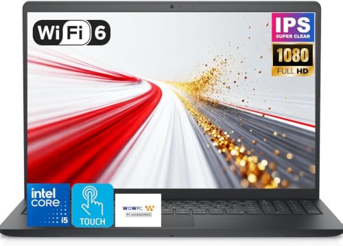 Image of Dell 15.6 inch FHD Touchscreen Laptop | Intel 10-Core i5-1334U (Beat i7-1250U) | 2026 Edition | 8GB RAM | 256GB SSD | Windows 11 with Office 365 for The Web | All-Day Performance for Business & Study