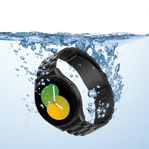 Image of Anlinser No Gap Bands Compatible with Samsung Galaxy Watch Ultra 7 /6 /5 /4 /FE Band 44mm 40mm /Watch 6 Classic Band 47mm 43mm /Watch 5 Pro 45mm /Watch 4 Classic, 20mm 22mm Metal Strap for Women Men