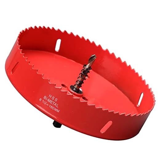 Lochsäge 160mm, Schnellarbeitsstahl HSS M42 Bi-Metall Lochsäge, Lochfräser mit Sechskant-Schaft und Bohrer für Holz, Kunststoff und Rigips