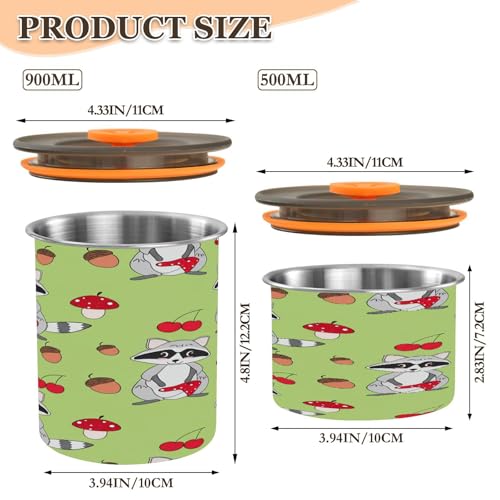 Contenedor de almacenamiento hermético para café Qilmy 17oz miniatura 3