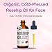 Kate Blanc Cosmetics Rosehip Oil for Face & Softer Glowing Skin (1oz, Organic, 100% Pure, Cold Pressed) Rosehip Seed Face Oil for Facial & Gua Sha Massage