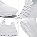 Linenghs White Running Shoes for Womens Fashion Sneakers Gym Tennis Lightweight Sports Workout Shoes,White,6