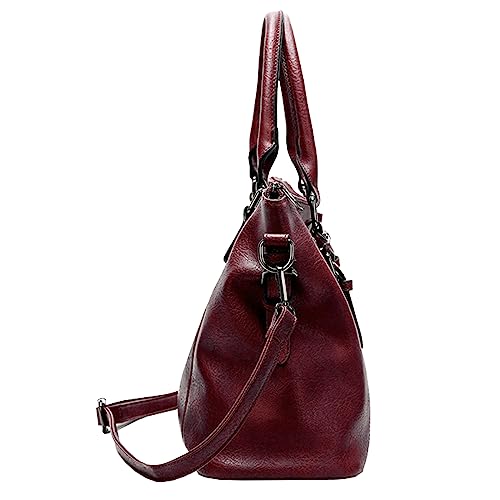 Bolso Hobo Tote grande de cuero vegano para mujer miniatura 5