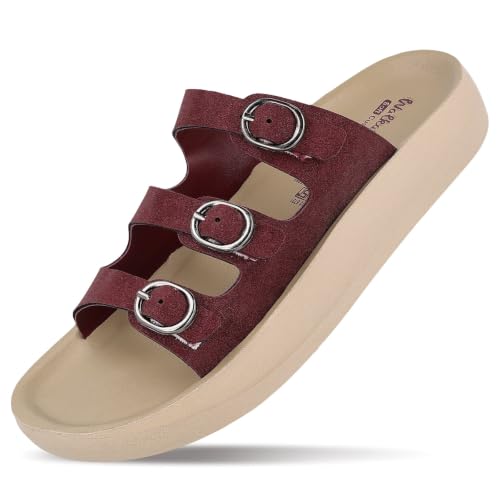 Image of WALKAROO Comfort Sandal For Women's|Lightweight and Comfortable|Soft Cushioned Insole|Stylish Casual Wear|WE2024