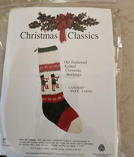 Christmas Stocking Knitting Kit - Toy Soldiers