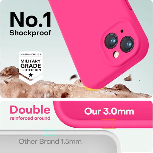 Love 3000 LOVE 3000-1405 Designed For Iphone 14 Case, Premium Silicone With [Soft Anti-Scratch Microfiber Lining] Shockproof Protective Phone Case thumb #3