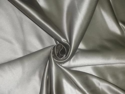 Tissu en soie hollandaise argent clair au mètre pour rideaux et ameublement
