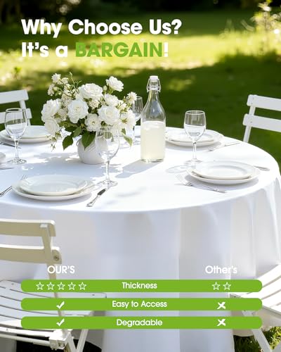 Save 40% on Pureegg 6-Pack Disposable Plastic Table Cloths - Image 6