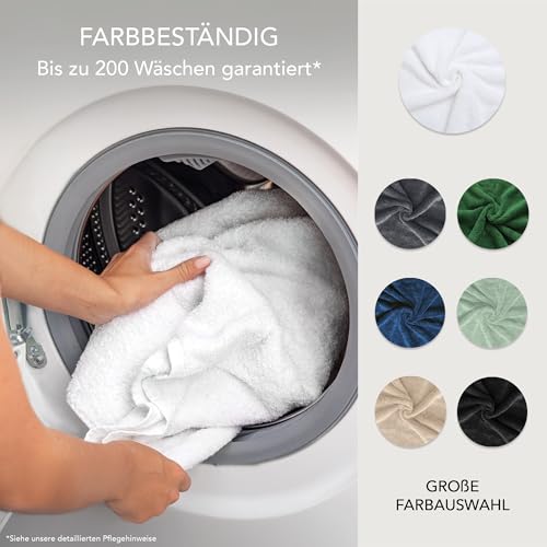 Ôhm 10er Set Handtuch 30x30 cm – 100% Baumwolle Frottee 500 g/m² Weiß – Gästehandtücher & Waschlappen 30x30, extra weich & saugstark – Oeko-Tex Zertifiziert