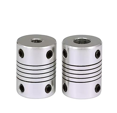 Rigid Coupling,Stainless Steel Rigid Coupling 1pcs D19L25 Aluminium Flexible Shaft Coupling CNC Stepper Motor Coupler Encoders Engraving Machine(4x6.35)