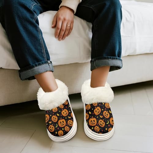 Womens Slippers Winter Warm Fluffy House Shoes Cozy Comfort Platform Bedroom for Indoor & Outdoor4