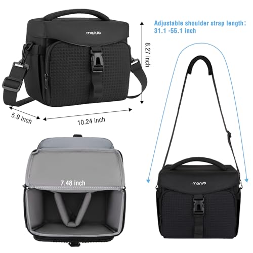 Bolso para cámara MOSISO para fotógrafos, negro miniatura 3