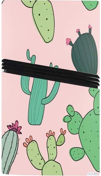 Skinit Decal Gaming Skin Compatible with PS5 Pro Console - Cactus Print Design