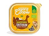Edgard & Cooper Dose Bio Patée Erwachsener Hund ohne Getreide Biologische Hundenahrung 17x100g Frisches Putenfleisch, Schmackhafte und ausgewogene Ernährung