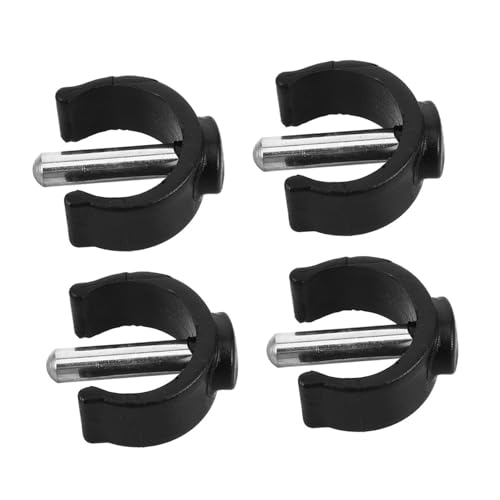 ノーブランド品 4個 助行器配 型ラッチクリップ 鋼製 歩行用杖ホルダー 交換用松葉杖アクセサリー 多機能耐久性 固定