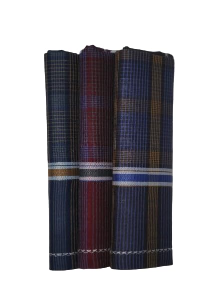 HANKIES 3 PC - DARK COLOR CHECKS-image-11